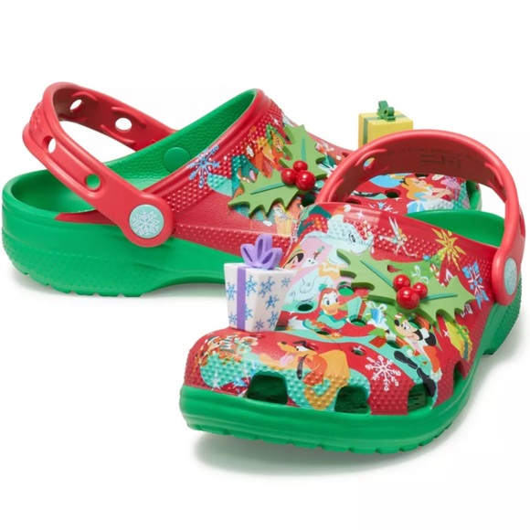 Disney Christmas Crocs Mickey Mouse and Friends Holiday Theme, Size W6/ M4, NWT - Picture 13 of 13